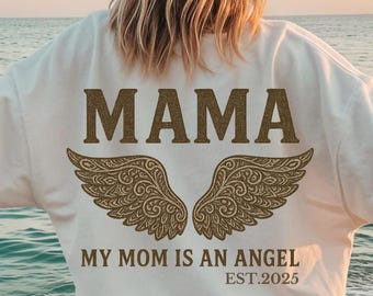Mama Angel Wings Sweatshirt – Infant Loss Remembrance Gift