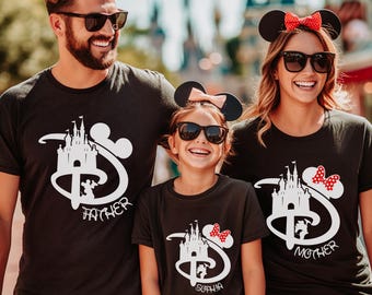 Camisetas personalizadas de vacaciones familiares de Disney, camisetas a juego de Mickey Mouse