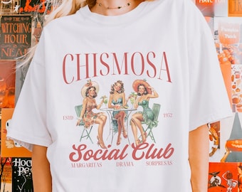 Comfort Colors Chismosa Social Club T-shirt, Latina-tröja