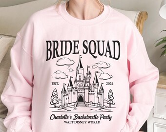 Sudadera personalizada de despedida de soltera de Disney, sudadera con capucha de novia