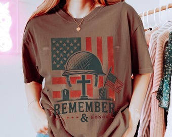 Comfort Colors Memorial Day Shirt, American Soldiers Tee