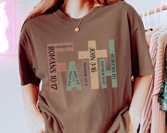 Comfort Colors Faith Cross-shirt, christelijk T-shirt, Love and Grace