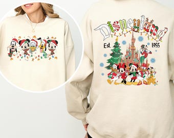 Disney Frohe Weihnachten Sweatshirt, Mickey und Freunde Weihnachten Hoodie, Mickey Weihnachten Snacks Sweatshirt, Disneyland Weihnachtsreise Hoodie