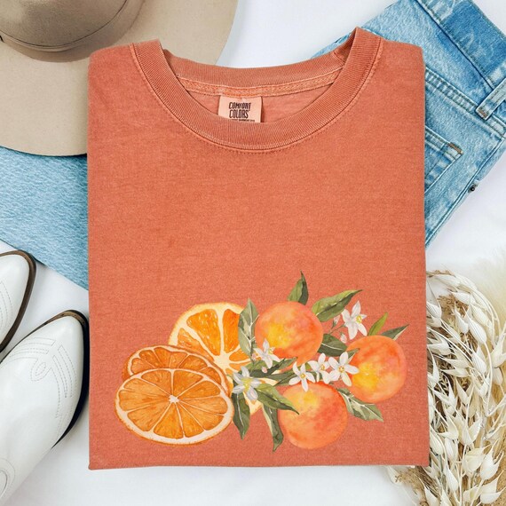 Comfort Colors Men's Short Sleeve Tee | Super Soft Garment-Dyed Style 1717 In Citrus Small - View #8