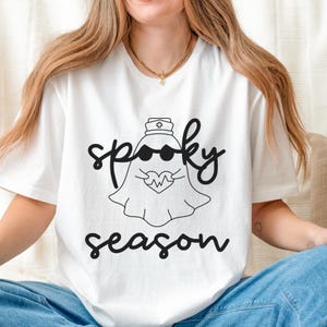Spooky Season Nurse Shirt,Halloween Nurse Shirt, Halloween Nurse Gift,Spooky Nurse Shirt, Nurse Gift For Women, Spooky Season Shirt