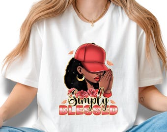 Helt enkelt välsignad T-shirt, kristen religiös t-shirt, unisex passform
