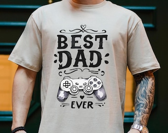 Best Dad Ever Gamer T-Shirt, Vatertagsgeschenk