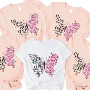 Leukemia Cancer Gift, Family Support Clothing, Cancer Survivor Shirt, Warrior Cancer T-Shirt, MS Awareness Shirts, Multiple Sclerosis Shirt