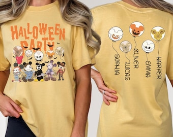 Maglietta Comfort Colors®Disney Halloween 2025, Maglietta personalizzata Disney Halloween, Maglietta Disney Family Halloween, Maglietta per festa di Halloween