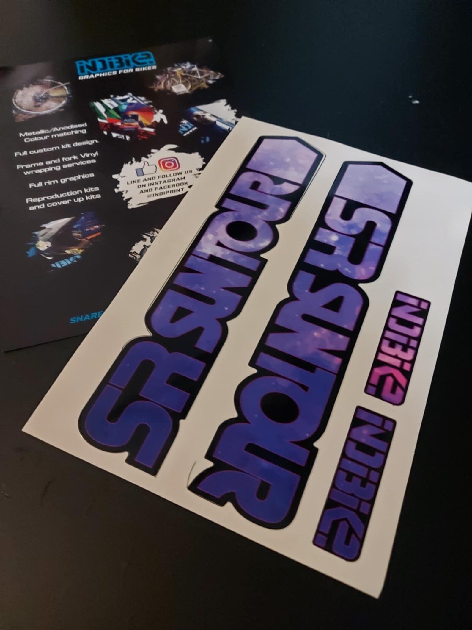 Sr Suntour Galaxy Nebula Universal Fit Fork Stickers/graphics - Etsy