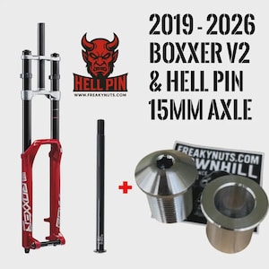 Monta la tua ruota da 15 mm su una Rockshox Boxxer e un perno passante Hell Pin da 15 mm