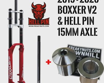 Fahre dein 15 mm Laufrad in einer Rockshox Boxxer & Hell Pin 15 mm Steckachse