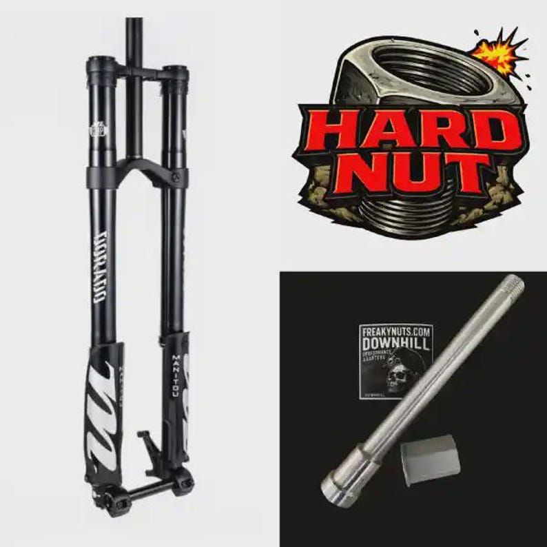 Manitou Dorado Achsadapter 15 mm. Lass dein 15 mm Boost Laufrad in seiner Downhill Gabel mit Leichtigkeit laufen. Bild 1