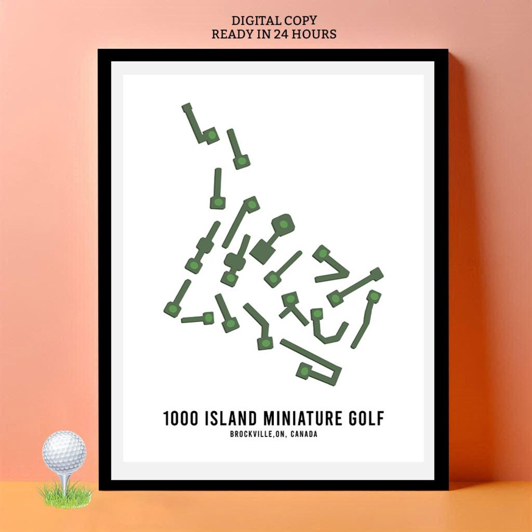 Any Mini Golf Course Map Digital, 1000 Island Miniature Golf, Golf ...