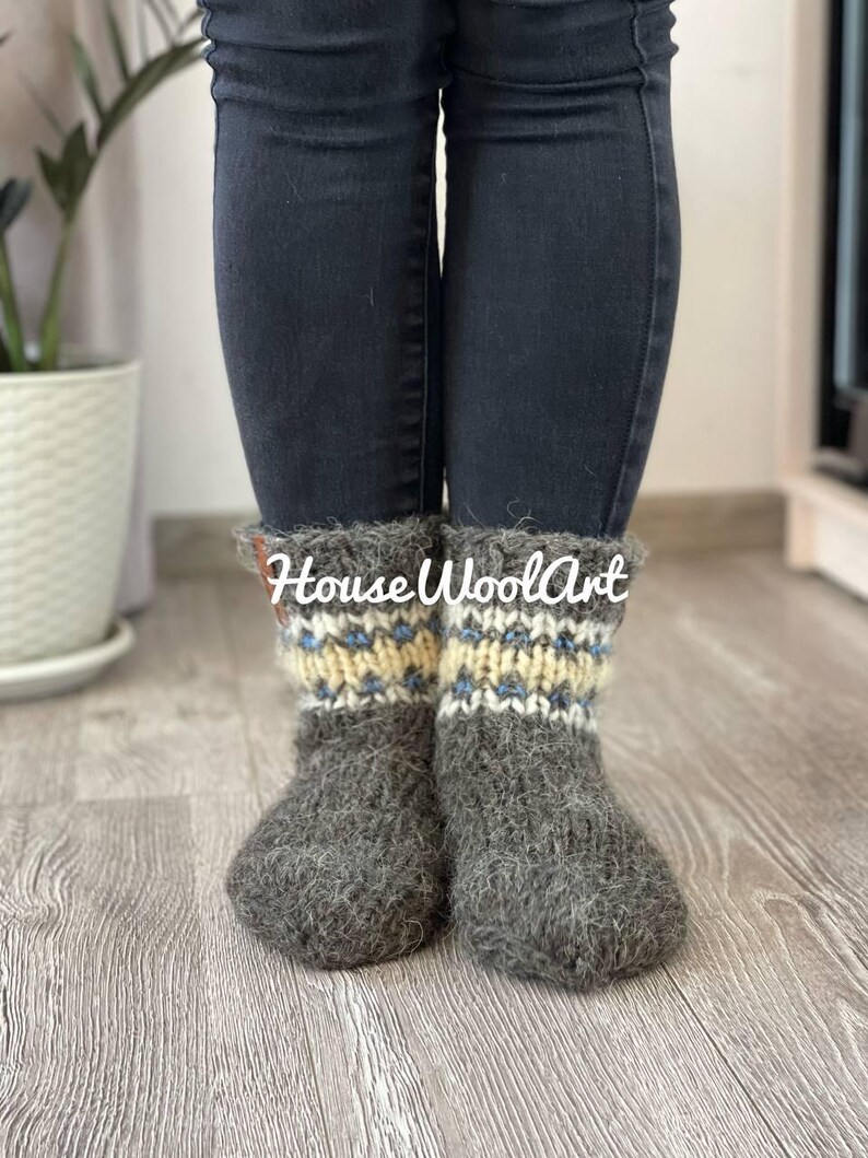 RenFox Calze a pantofola, Calzini Pantofola Donna, Donna Morbido Cotone Calze Vacanza di Natale Doppio Strato Maglieria Calze Furry Foderato in Pile Caldo Ultra Morbidi con Suola Antiscivolo EU 35-42