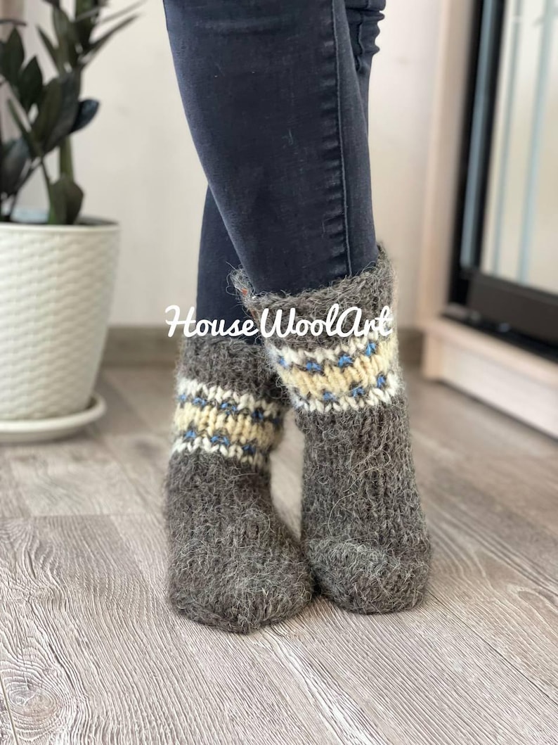 Calzini Pantofola Morbidi Invernali Da Donna - Modello Unisex, Foderati In Pile Spesso, Antiscivolo, Taglia Unica 42-45