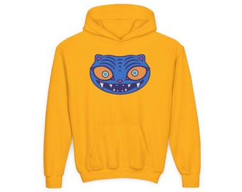 Derpy Kids Youth Hoodie, Derpy Tiger Zoey Hoodie, KPop, Demon Hunters Hoodie, KPDH Tiger Hoodie, Zoey Hoodie from KPDH, Zoey Huntrix Hoodie