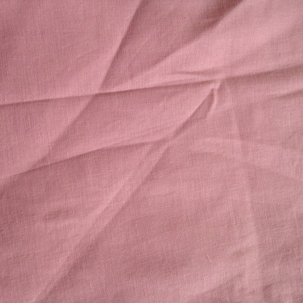 Linen Lycra Fabric Destash Pink