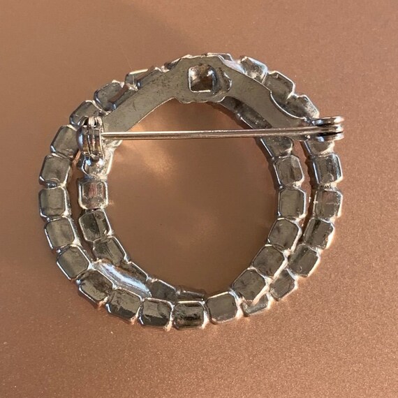 Vintage Double Circle Pin 1940s - image 2