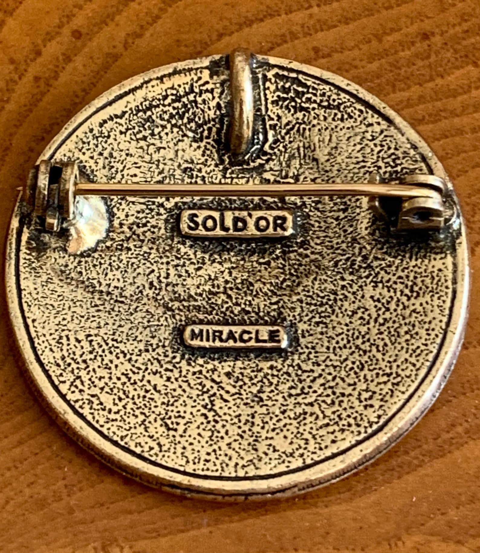 Vintage SOL DOR Miracle Brooch Etsy