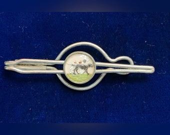 Antique Tie Bar With Dogs