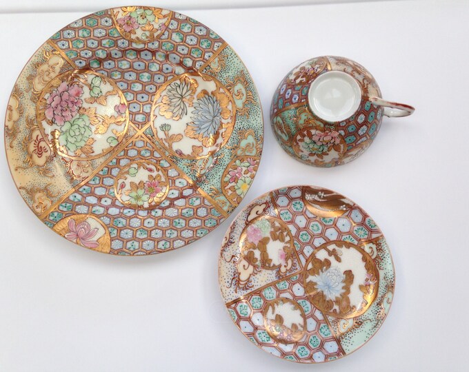 Japanese Unmarked Porcelain China Satsuma Seto Rare 14 Pieces Etsy