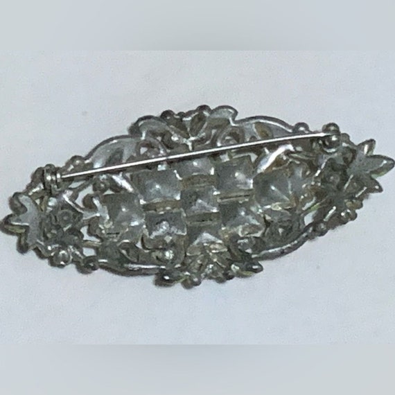 Antique Cast Enamel Glass Brooch - image 2