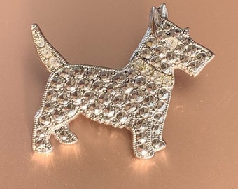 Vintage Scotty Dog Brooch