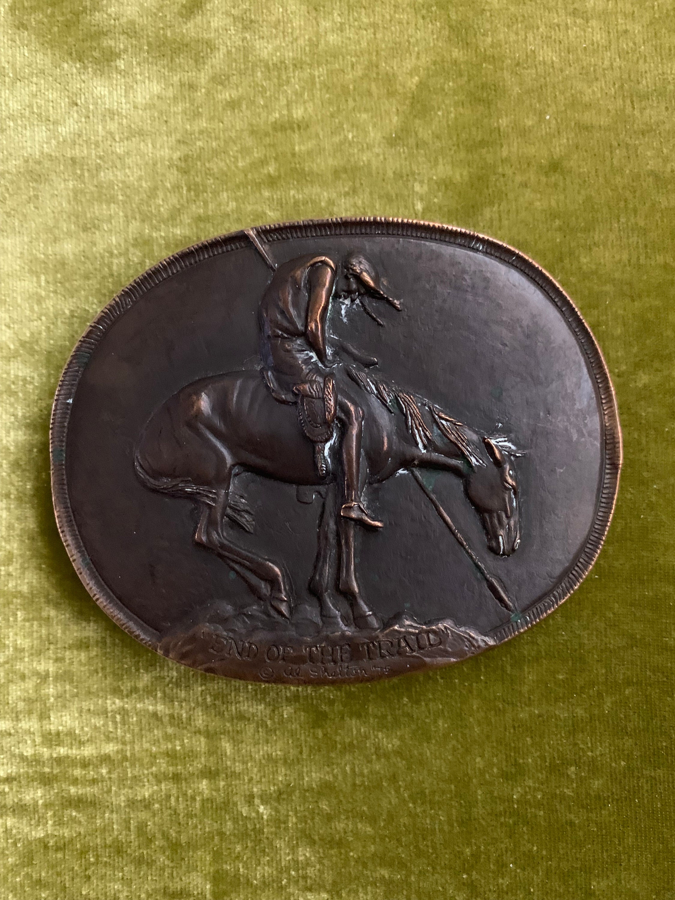 Al Shelton HORSEMANSHIP The Sport of Kings 1974 Belt Buckle 785 out of 2586 Al Shelton - Etsy main image 2
