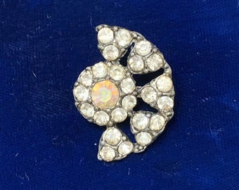 Antique Half Round Cast Brooch