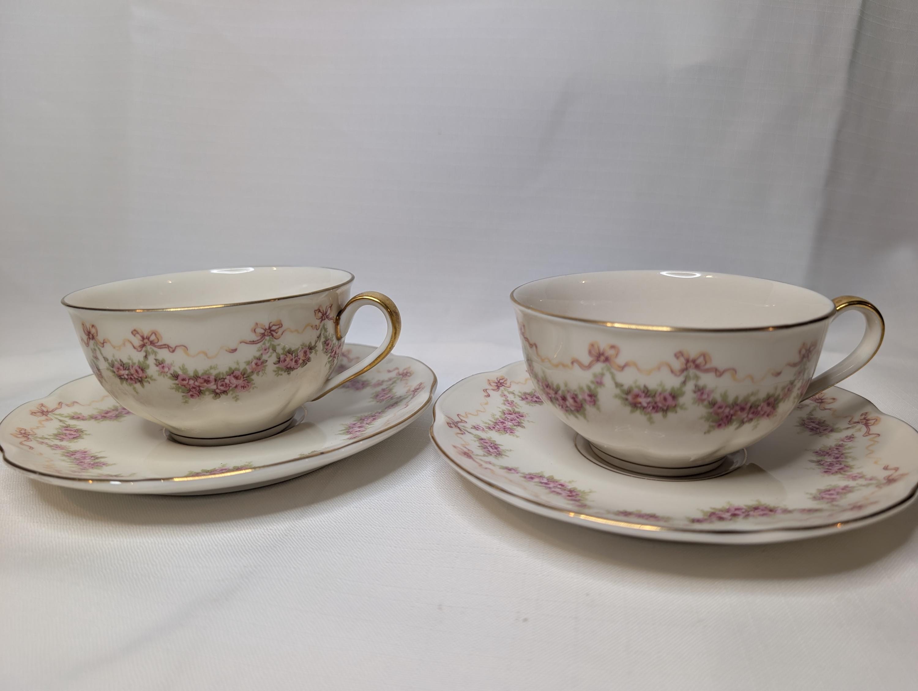 Haviland China Pink Rose Garland - Etsy