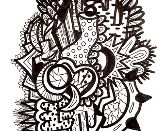 Página para colorear, Impresión para colorear, Impresión digital, Crea tu propia impresión en color, Arte para colorear, Arte para colorear, Para niños y adultos