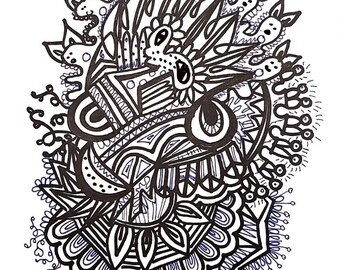 Página para colorear, Arte para colorear, Libro para colorear, Dibujos para colorear para adultos, Póster, Póster imprimible, Póster para colorear, Arte digital, Impresión digital