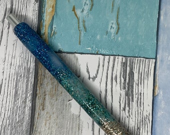 Resin Glitter Pen - Black Ink