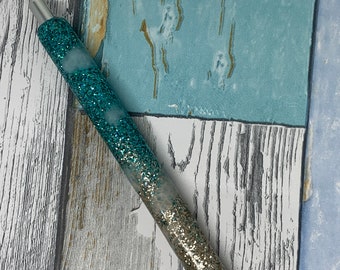 Resin Glitter Pen - Black Ink