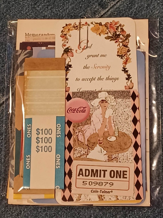 Fun Papers, Ephemera and Assorted Goodies Grab Bag, 30+ Pieces