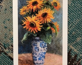 Limited Edition Sunflowers In Blue Vase Paper Giclee Print by Susan Rios, Sunflower Art, Sunflower, Floral Art, Sunflower Art