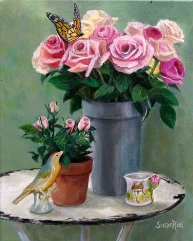 Roses Art Print Rose Decor Roses Wall Art Rose Home Decor Etsy