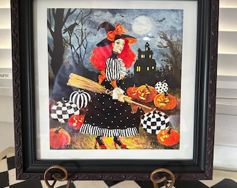Witch Halloween Decor - Spooky Handmade Design for Fall Season