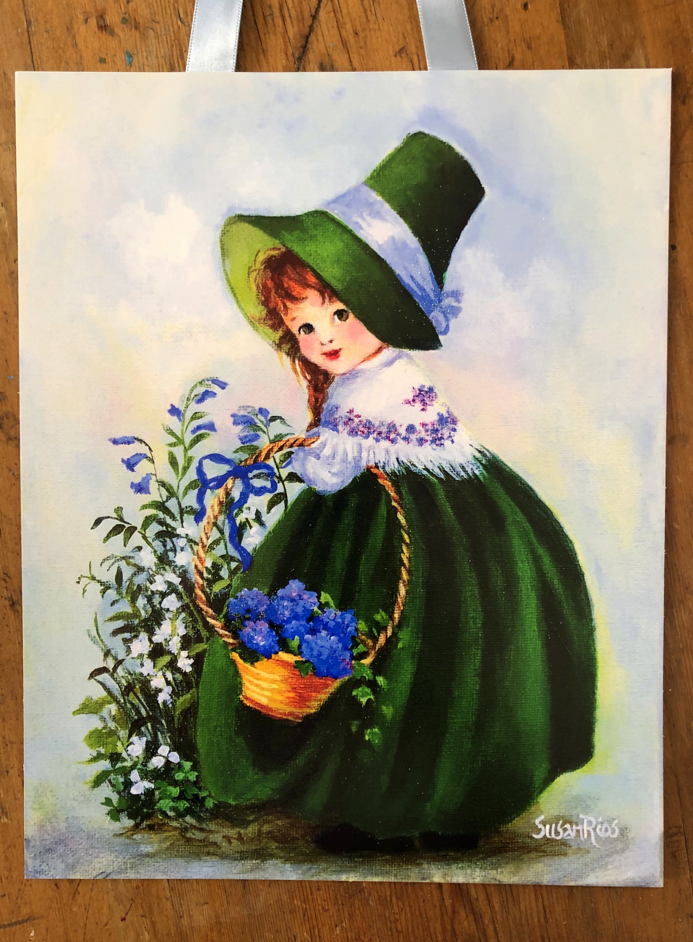 Décalcomanies Pour Céramique - Fille Irlandaise Avec Bordure Surémaillée - Captive Decals