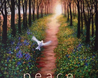 A Path of Peace ~ Print of Dove of Peace, Spiritual Image