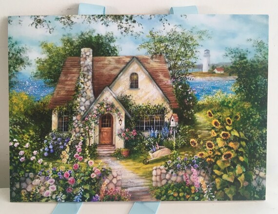 ヨーロッパ式刺繍絵タペストリー: A Cottage in the Forest ヨーロッパ式刺繍絵タペストリー: A Cottage in the Forest 絵画