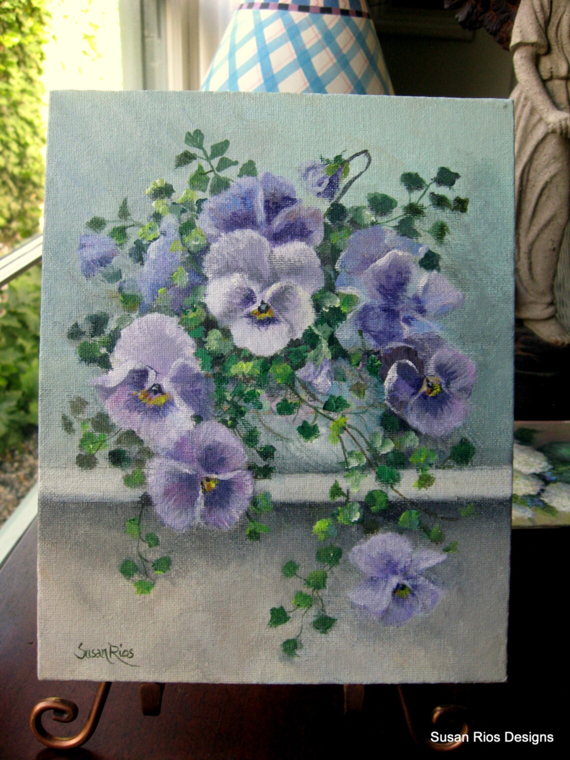 Pansy Print Pansy Home Decor Pansy Paper Print Pansies Etsy