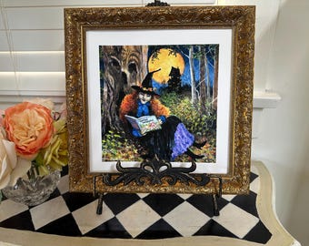 The Good Witch - Halloween Art Print, Whimsical Witchy Home Decor for Fall Season