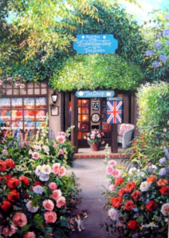 Rose Tree Cottage Miniprint Etsy