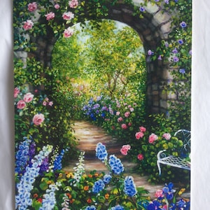 Garden Art Print, Garden Decor, Home Decor, Floral Print, Garden Art, Garden Images, Roses