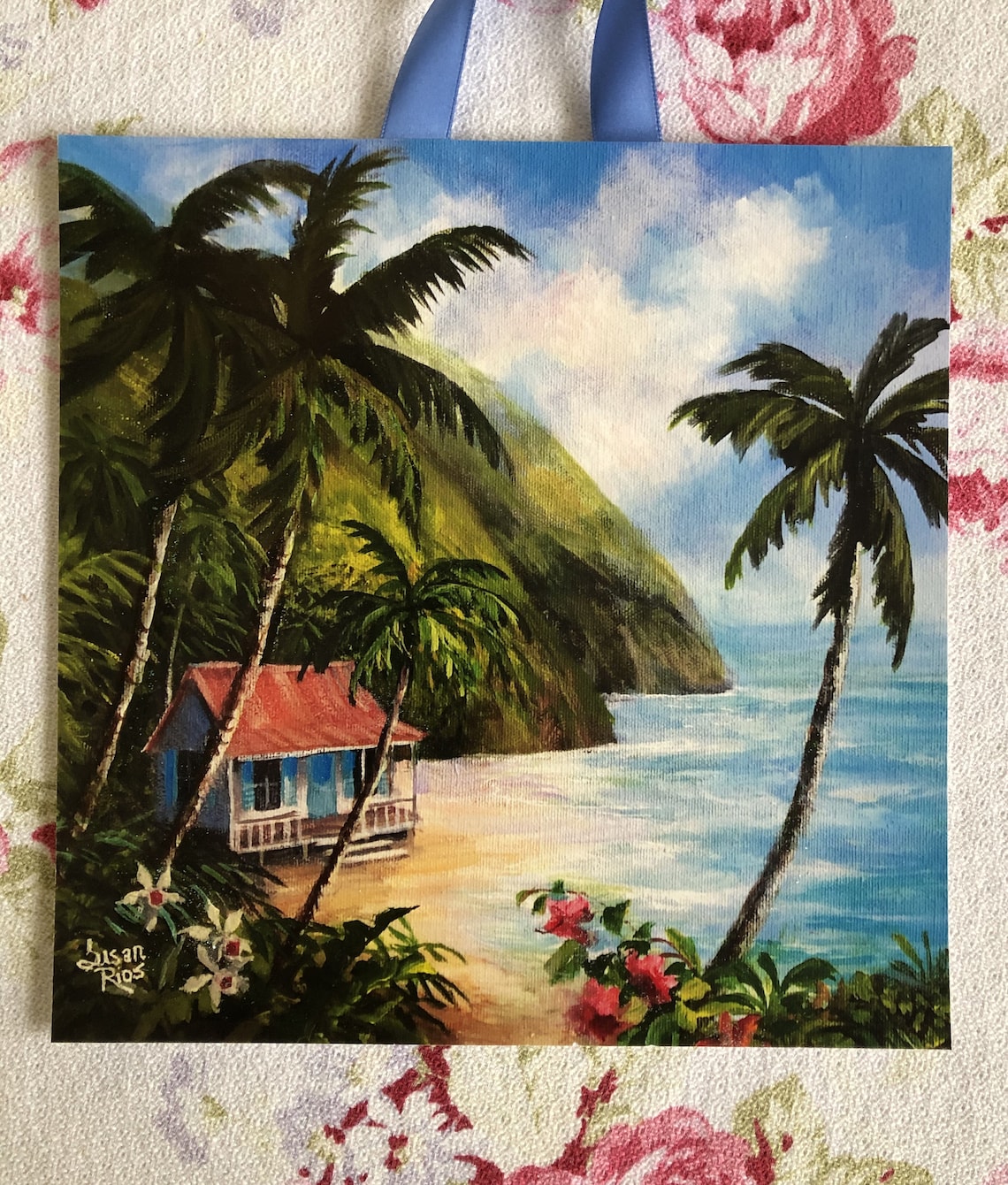 Vintage Hawaii Art Print Hawaiian Coast Art Print Tropical Etsy Italia