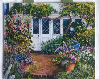 Garden Art, Garden Home Decor, Garden Art Print, Garden House Print, Garden Shed