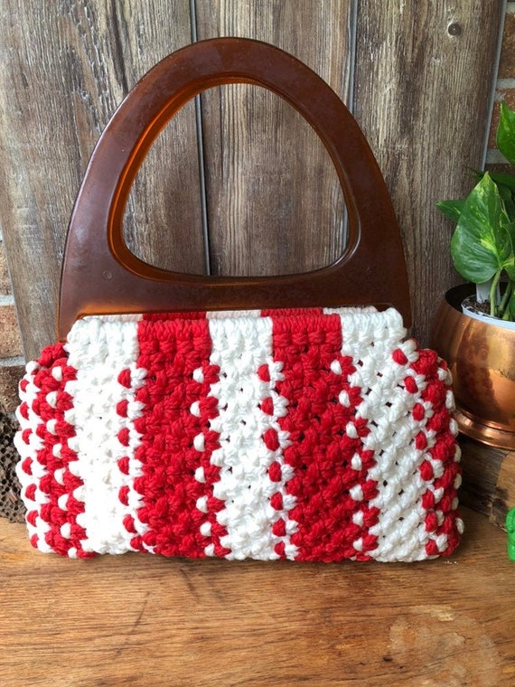 Stand Out In A Crowd Vintage Macrame Purse