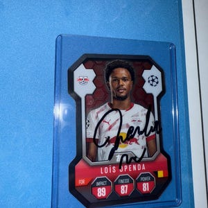 Lois Openda signierte Match Attax Karte mit COA